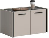 xonox.home &ndash; Sitzbank Emil 75x42x40 cm in Kaschmir Melamin und schwarzen...