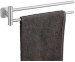 WENKO Handtuchhalter f&uuml;r die Wand mit 2 Armen Mod. Porto matt, Wandmontage...