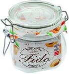 Bormioli Rocco Fido Drahtb&uuml;gelgl&auml;ser Set 560 ml (6 St&uuml;ck, Einmachgl&auml;ser mit