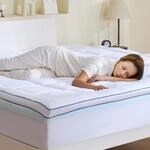 VEVOR Matratzenauflage, Kingsize, Matratzenschoner, 101,6 mm dick, Memory Foam,