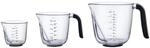 KitchenAid 3-teiliges abgewinkeltes Messbecher-Set, Schwarz