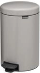 Brabantia NewIcon Tretm&uuml;lleimer, 12L &ndash; Soft Grey | M&uuml;lleimer mit