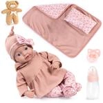 Bayer Design 93827AO Reborn Babypuppe, 38 cm, realistisch, lebensecht, mit...
