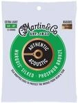 MARTIN 12 Akustikgitarrensaiten, Marquis Silked Custom Extra Light 10/47, 98/2