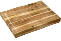 KESPER 28750 Tranchierbrett 48 x 36,5 aus Akazienholz mit Saftrille und zwei