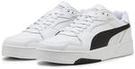 PUMA RBD Break Low Unisex-Sneaker, Wei&szlig;/Schwarz, 5 UK