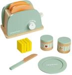 Teamson Kids - Little Chef Frankfurt Holztoaster Spielk&uuml;chenzubeh&ouml;r - Gr&uuml;n -