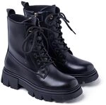 GIOSEPPO Damen Ihlen Oxford-Stiefel, Schwarz, 35 EU