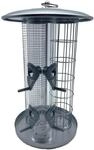 Relaxdays Vogelfutterstation, 3-in-1 Futterspender, f&uuml;r Streufutter,...