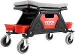 VEVOR Werkstatthocker Rollhocker 640 x 335 x 390 mm, 136 kg Belastbar Werkstatt