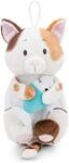 NICI Kuscheltier W&auml;rmflasche Gl&uuml;ckskatze mit Fisch 300ml 30cm - braun -...