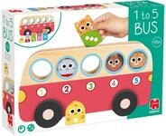 Goula 1 to 5 Bus - Holz-Z&auml;hlbus f&uuml;r Kleinkinder ab 18 Monaten &ndash;...