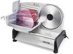 VEVOR Allesschneider Fleischschneider 200 W elektrische Aufschnittmaschine mit...