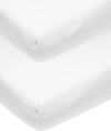 Meyco Baby Uni Molton Stretch Spannbettlaken 2er Pack f&uuml;r das Kinderbett