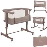 Lionelo Aurora 3 in 1 Babybett bis 9 kg, Beistellbett, Wiege | H&ouml;henverstellug...
