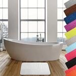 MSV &ndash; Mikrofaser-Badematte &bdquo;Pebble &ndash; Saugf&auml;hig und rutschfest &ndash; 50 x...