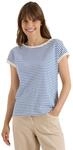 T-Shirt mit Boat Neck und Streifen