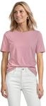 Street One Basic T-Shirt mit Rundhals in Unifarbe Vintage Blush 34