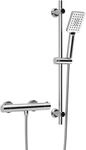 G&ouml;rbach Thermostat Duscharmatur mit Duschstangen-Set, Thermostat-Brausebatterie mit