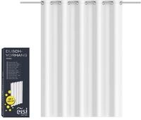 EISL BA0400 Duschvorhang Textil wei&szlig; 180x200 cm f&uuml;r die Badewanne, waschbarer