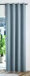 Gardinenbox Verdunkelungsvorhang &Ouml;sen Raffhalter HxB 225x145 cm Blau 100%