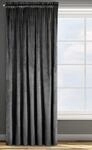 Design91 Samtvorhang Kr&auml;uselband Blickdichte Vorh&auml;nge Samt Velours 135x270