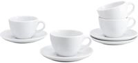 Creatable, 24988, Serie Bistrot Weiss, 8-teiliges Geschirrset f&uuml;r 4 Personen,