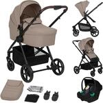 Lionelo Greet Kinderwagen 3 in 1 ab Geburt bis 4 Jahre, bis 22 kg, Reisesystem mit