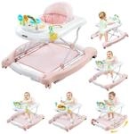 VEVOR 5-in-1 Lauflernhilfe, Babywalker faltbar, Spiel- & Lauflernwagen,