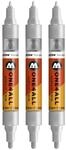 Molotow One4All Acrylic Twin Marker (Strichst&auml;rke 1,5 mm und 4 mm, hochdeckend...