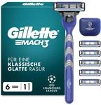 Gillette Mach3 Standard Rasierer Herren, UEFA Champions League Special Edition...
