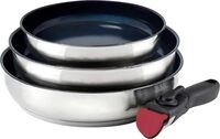 Qulinart by Brandt 194-002, 4-teiliges Kochgeschirr-Set aus Edelstahl, 3...