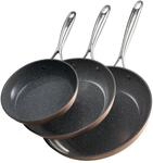 VEVOR Bratpfannen Set 3-tlg., Hochleistungs-Bratpfannen aus Aluminium