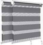 VOUNOT 2er Set Doppelrollo klemmfix ohne Bohren, Duo Rollo Klemmrollo f&uuml;r Fenster