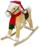 roba Schaukelpferd, mit Weihnachtsm&uuml;tze & Schal, gepolstert, Sattel, Sound,