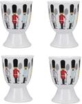 KitchenCraft Eierbecher 4er-Set, Porzellan