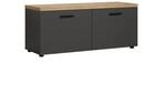 trendteam smart living Baggio TV-Schrank Lowboard Grau/Eiche mit 2 T&uuml;ren und 2