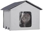 VEVOR Katzenh&uuml;tte 48x56x44 cm, Katzenhaus 30 W, Katzenh&ouml;hle,...
