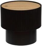 Atmosphera - Enola Couchtisch mit Stauraum, schwarz - Durchmesser 38,5 x H&ouml;he...