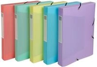 Exacompta - Ref. 59270E - 8 Ordnerboxen mit Gummib&auml;ndern Chromalin Pastell -...