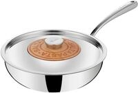 Lagostina Emozione Wokpfanne + Deckel mit Kirscheinsatz &Oslash; 26 cm, Wok aus Holz und