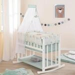 roba Stubenbett 4-in-1 aus Holz - Woodland Buddies Design - 45 x 90 cm - Wiege,