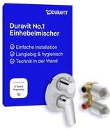 Duravit No.1 Wannenarmatur Set Unterputz f&uuml;r 2 Verbraucher, inkl....