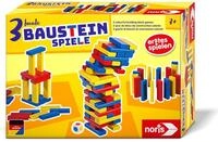 noris 606012165 &ndash; Bunte Baustein-Spiele (Baukl&ouml;tze ab 3 Jahre) - 54...