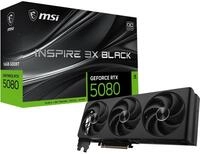 MSI GeForce RTX 5080 16G Inspire 3X OC Black - 16GB GDDR7 (30Gbps/256-bit),...