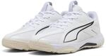 Puma Accelerate JR 5 Handballschuhe, Wei&szlig; und Schwarz-Grau, Gr&ouml;&szlig;e 42