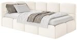 Selsey Jugendbett 120x200cm Creme mit Matratze und Lattenrost, gepolstertes