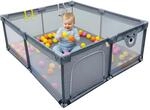 Relaxdays Laufstall Baby, 120 x 180 cm, Laufgitter, 50 B&auml;llen, 2...