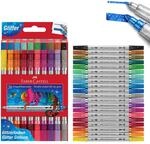Faber-Castell - Filzstifte Set Glitzer, 20 Doppelfasermaler