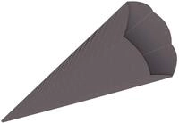 Ursus 9840082 - Schult&uuml;ten 3D uni, dunkelgrau, Rohlinge aus 3D Colorwellpappe...